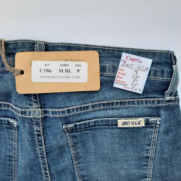 NWT "JUST U.S.A." Capri Size 9 - Picture 3 of 3